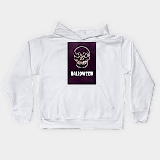 Scary Halloween Skull - Funny Kids Hoodie